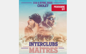 Championnat de France Interclubs Master 5 et 6 avril à Cholet