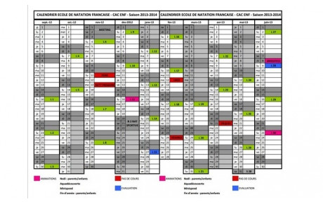 Calendrier ENF