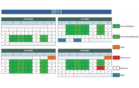 Calendrier Pass'Sport