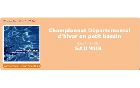 Bilan Championnat Départemental d'Hiver - Saumur