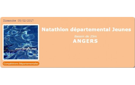 Bilan Natathlon départemental Jeunes - Angers