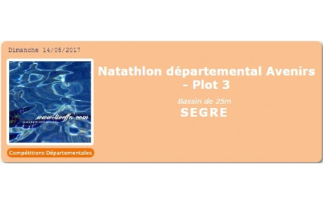 Bilan Natathlon Avenirs - Segré