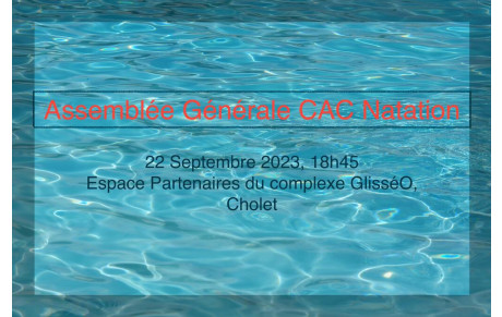 Assemblée Générale CAC Natation 